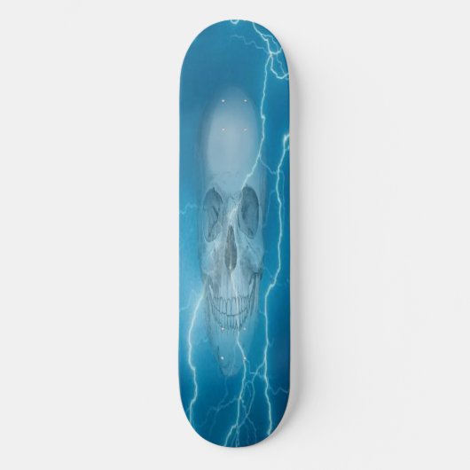 BLUELIGHTING SKULL PERSOONLIJK SKATEBOARD (Voorkant)