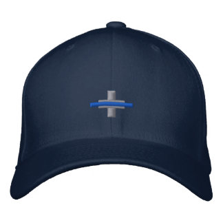 BlueLine Cap / BlueLine Baseballkappe Geborduurde Pet