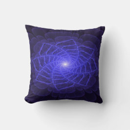 BlueLotus Fractal Flower Throw Pillow Kussen