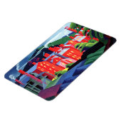 Bluemner - Jersey Silk Mills, modern kunstwerk Magneet (Linkerzijde)