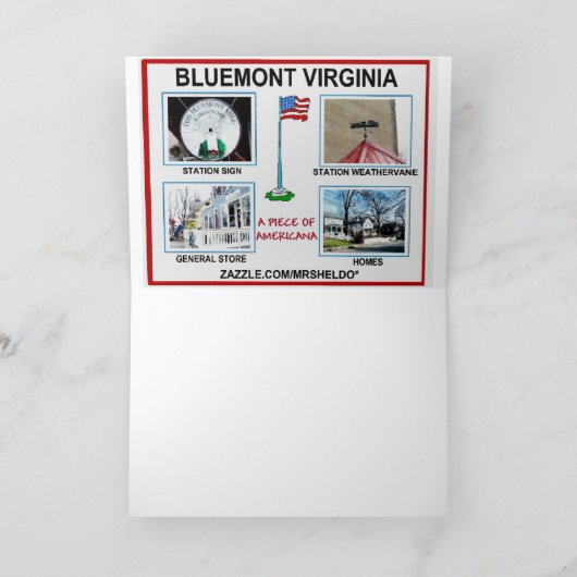 BLUEMONT VIRGINIA KAART (Binnen)