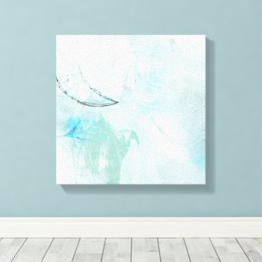 bluemoon 2 canvas afdruk (Insitu (Houten vloer))