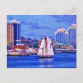 Bluenose Schooner Boat in Halifax Nova Scotia Briefkaart (Voorkant)