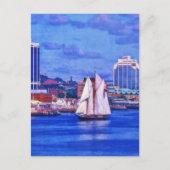 Bluenose Schooner Boat in Halifax Nova Scotia Briefkaart (Voorkant)