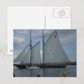 Bluenose Schooner Tall-Ship Racing Briefkaart (Voorkant / Achterkant)