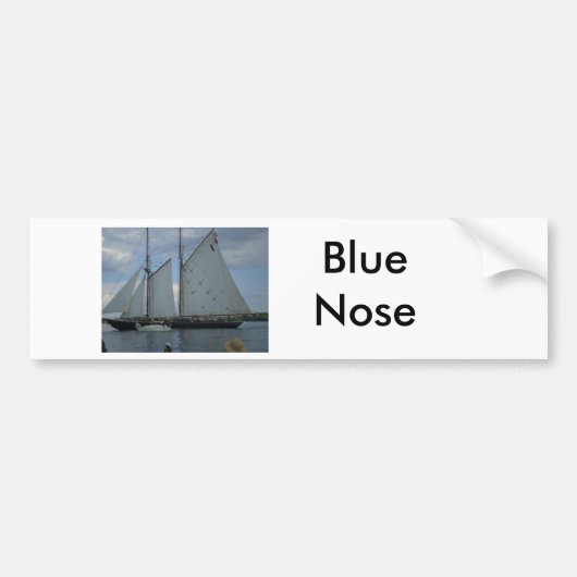 Bluenose Schooner Tall-Ship Racing Bumpersticker (Voorkant)