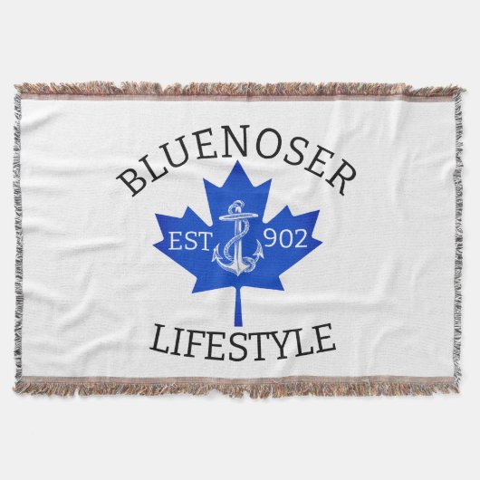 Bluenoser Lifestyle Maple leaf 902 Eh! Deken (Voorkant)
