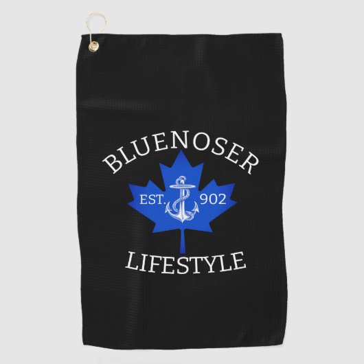Bluenoser Lifestyle Maple leaf 902 Eh! Golfhanddoek (Voorkant)