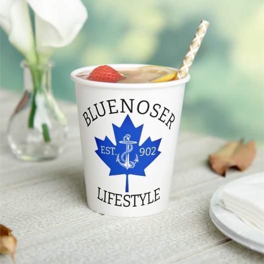 Bluenoser Lifestyle Maple leaf 902 Eh! Papieren Bekers (Insitu)