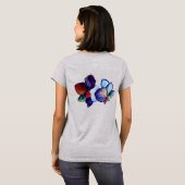BlueOrchids37 met twee zijden T-shirt (Achterkant volledig)