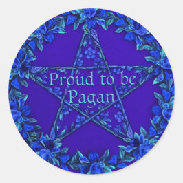 BluePaganPride Ronde Sticker