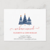 BluePine Trees die we hebben aangekondigd Aankondigingskaart (Voorkant)