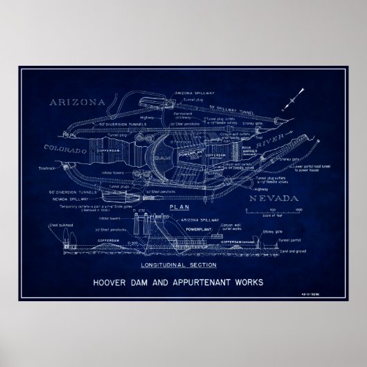 BLUEPRINT 1935-HOOGTE POSTER (Voorkant)