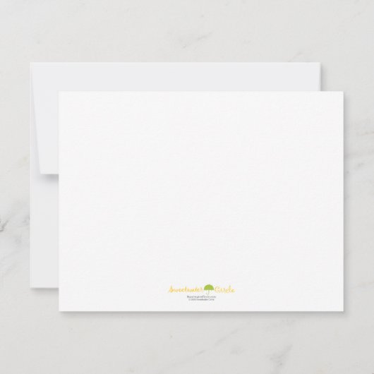 Blueprint Birthday Invitation Kaart (Achterkant)