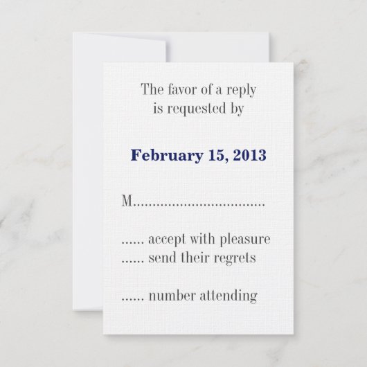 Blueprint "E" Wedding RSVP (Achterkant)