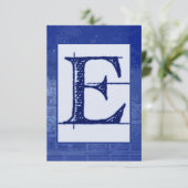 Blueprint "E" Wedding RSVP (Staand voorkant)
