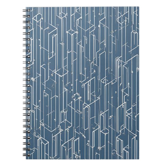 Blueprint Geometry Notitieboek – Slank design (Voorkant)