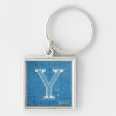 Blueprint Monogram Letter Y Sleutelhanger (Voorkant)