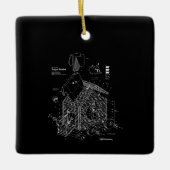 Blueprint Trojan Horse Rabbit Funny Keramisch Ornament (Voorkant)