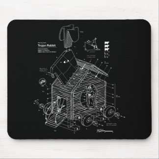 Blueprint Trojan Horse Rabbit Funny Muismat