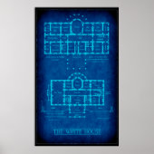 BLUEPRINT VAN HET WIT-HUIS POSTER (Voorkant)