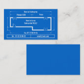 blueprint visitekaartje (Voorkant / Achterkant)
