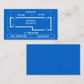blueprint visitekaartje (Voorkant / Achterkant)