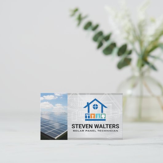 Blueprints | General Contractor  Visitekaartje (Staand voorkant)