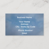 Bluer than Blue Visitekaartje (Voorkant)