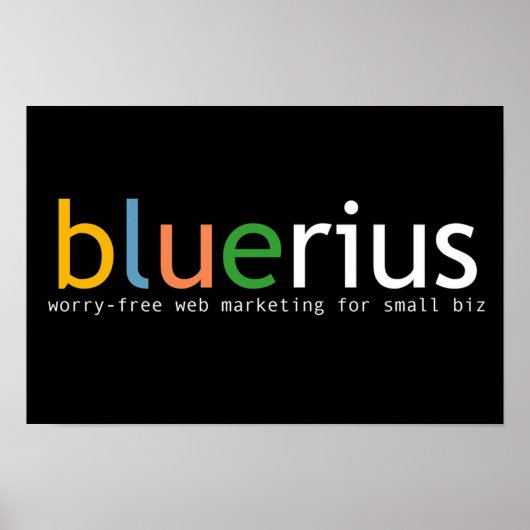 bluerius.com banner poster (Voorkant)