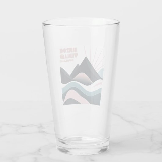 Bluerock Wildland Provinciaal Park Gekleurde heuve Glas (Achterkant)