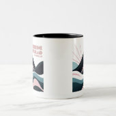 Bluerock Wildland Provinciaal Park Gekleurde heuve Tweekleurige Koffiemok (Center)