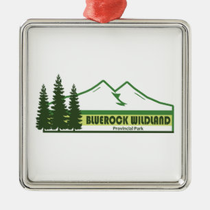 Bluerock Wildland Provinciaal Park Groene strepen Metalen Ornament