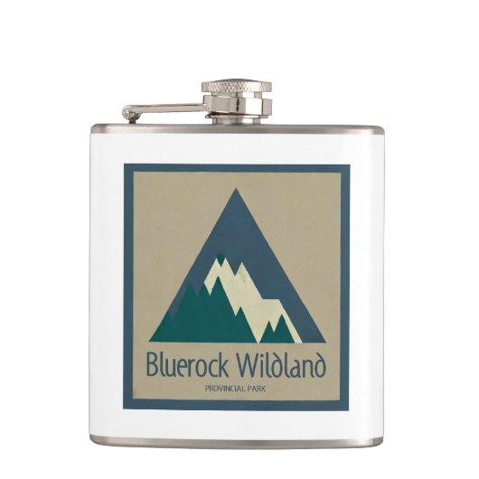 Bluerock Wildland Provinciaal Park Rustiek Heupfles (Voorkant)