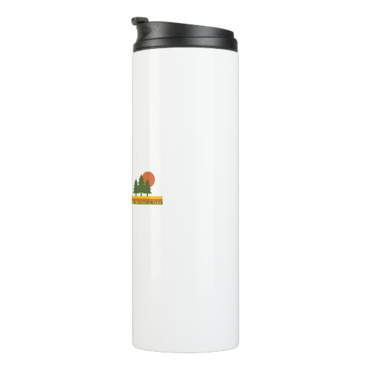 Bluerock Wildland Provincial Park Pine Trees Sun Thermosbeker (Geroteerd rechts)