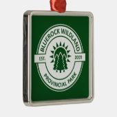 Bluerock Wildland Provincial Park Sun Trees Metalen Ornament (Rechts)