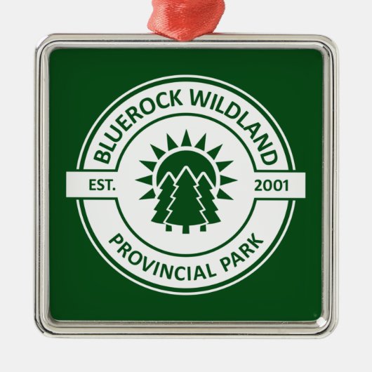 Bluerock Wildland Provincial Park Sun Trees Metalen Ornament (Voorkant)