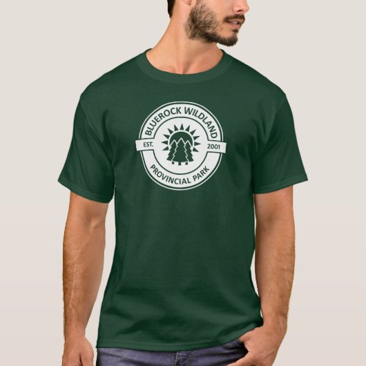 Bluerock Wildland Provincial Park Zon Bomen T-shirt (Voorkant)