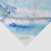 Blues 012 Abstract Waterverf gekleurd weefselpapie Tissuepapier (Detail)