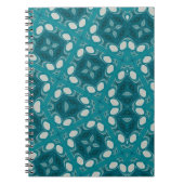 Blues Abstracte Spiraal Foto Notitieboek (Voorkant)