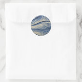 Blues Abstrat Ronde Sticker (Tas)