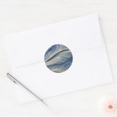 Blues Abstrat Ronde Sticker (Envelop)