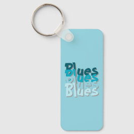 Blues Acryl Sleutelhanger