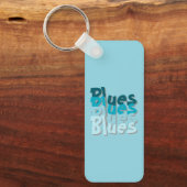 Blues Acryl Sleutelhanger (Voorkant)