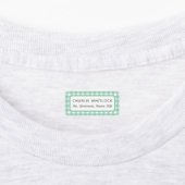 Blues and Greens Gingham Plaid Basisschool Labels (Aangebracht)