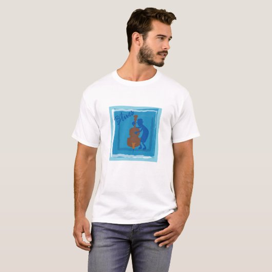 Blues Bass T-shirt (Voorkant volledig)