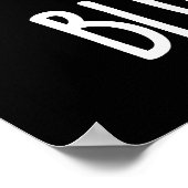 Blues Berry Grappig Fruit Pun Dark BG Poster (Hoek)