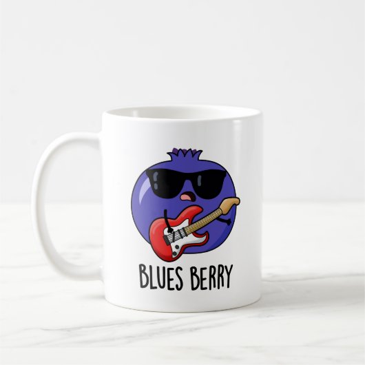 Blues Berry Grappige Fruit Pun Koffiemok (Links)