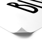 Blues Berry Grappige Fruit Pun Poster (Hoek)