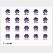 Blues Berry Grappige Fruit Pun Ronde Sticker (Vel)